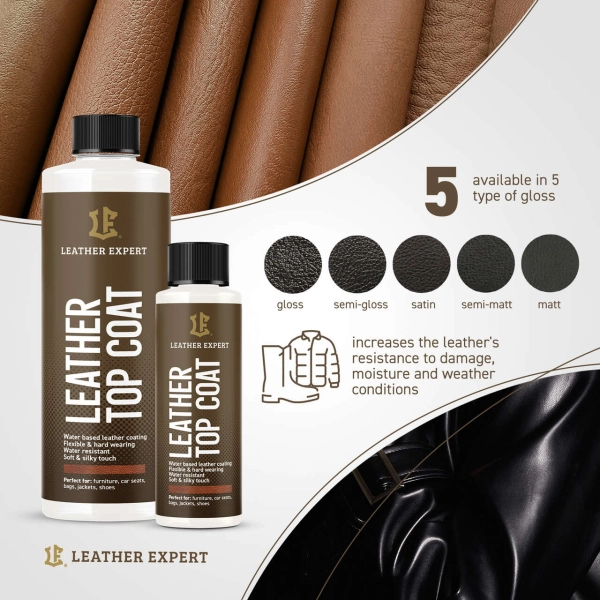 Bezbarwny Lakier do Skór Top Coat